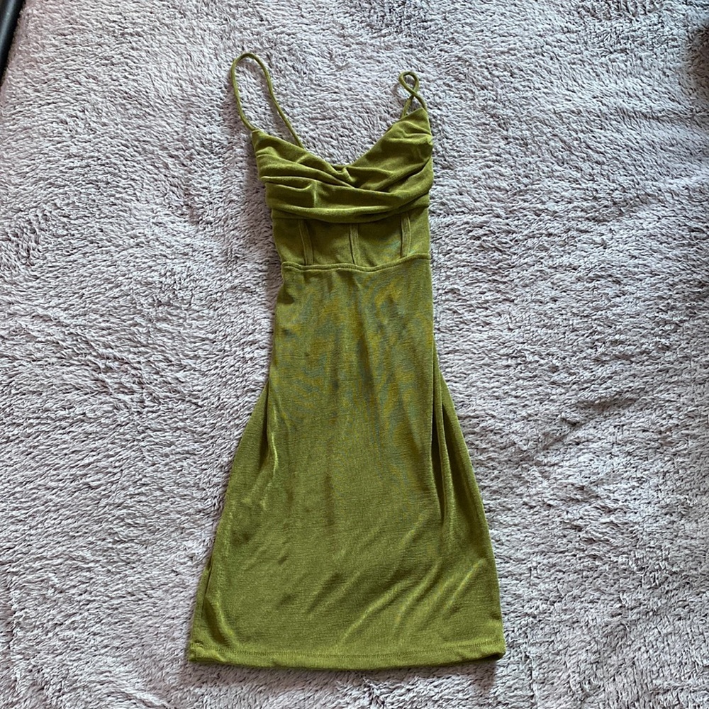 princess polly green mini dress